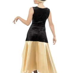 20's Gatsby Dames Kostuum, Zwart -Schmink Specialist 20s gatsby dames kostuum zwart 3
