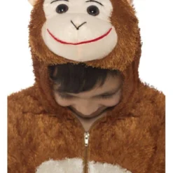 Aap Kostuum Kind, Bruin -Schmink Specialist aap kostuum kind bruin 3