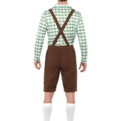 Alpine Bavarian Kostuum Groen/Bruin Voor Heren -Schmink Specialist alpine bavarian kostuum groen bruin voor heren 3