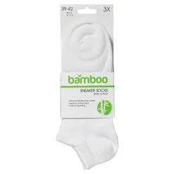 Basic Bamboe Sneakersokken Wit (3 Paar) 5 Basic Bamboe Sneakersokken Wit (3 Paar) -Schmink Specialist apollo basic bamboe sneakersokken wit 3 paar 2