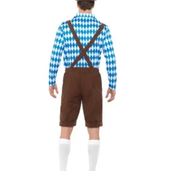 Bavarian Kostuum Blauw/Bruin Voor Heren -Schmink Specialist bavarian kostuum blauw bruin voor heren 3