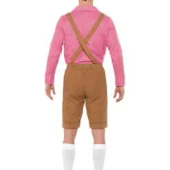 Bavarian Kostuum Rood/Bruin Voor Heren -Schmink Specialist bavarian kostuum rood bruin voor heren 3