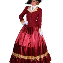 Biedermeijer Dame, Bordeaurood