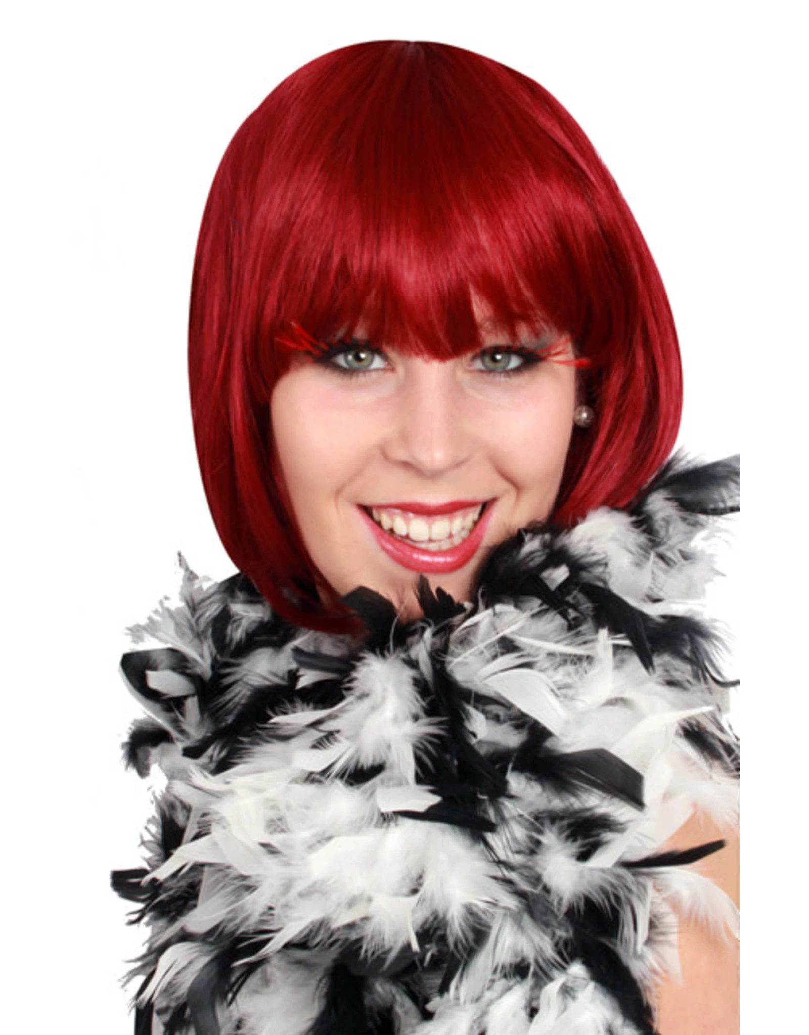 Boa Zwart/Wit 180cm, 75 Gram 1 Boa Zwart/Wit 180cm, 75 Gram