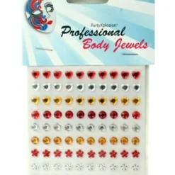 Body Jewels 90 St Assortie Model, Rood-wit-geel,