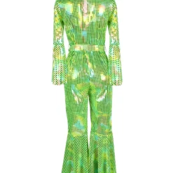 Catsuit "Disco", Groen -Schmink Specialist catsuit disco groen 2