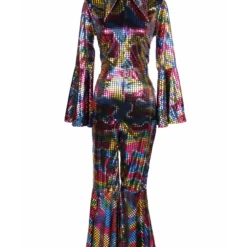 Catsuit "Disco", Zwart