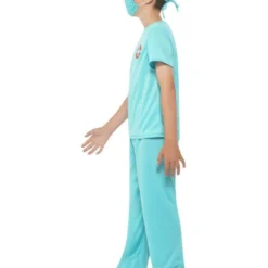 Chirurg Kostuum, Blauw -Schmink Specialist chirurg kostuum blauw 2