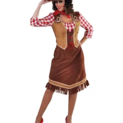 Cowgirl Met Geruite Hemd