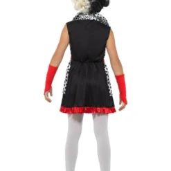 Cruella Kostuum, Zwart/ Wit, Kind -Schmink Specialist cruella kostuum zwart wit kind 3