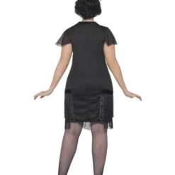Curves Flapper Charleston Jurkje, Zwart -Schmink Specialist curves flapper charleston jurkje zwart 2