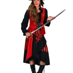 Dames Piratenkostuum "Mary Read", MIx Van Kleuren