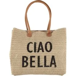 Dames Strandtas Ciao Bella, Naturel