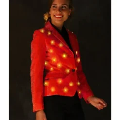 Damesjas ''Anadelphina'', Rood -Schmink Specialist damesjas anadelphina rood 3