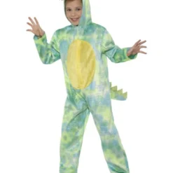 Deluxe Dinosaurus Kostuum, Groen -Schmink Specialist deluxe dinosaurus kostuum groen 2