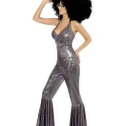 Disco Diva Kostuum, Zilver -Schmink Specialist disco diva kostuum zilver 2