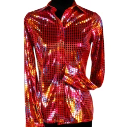 Disco Shirt Dame, Rood