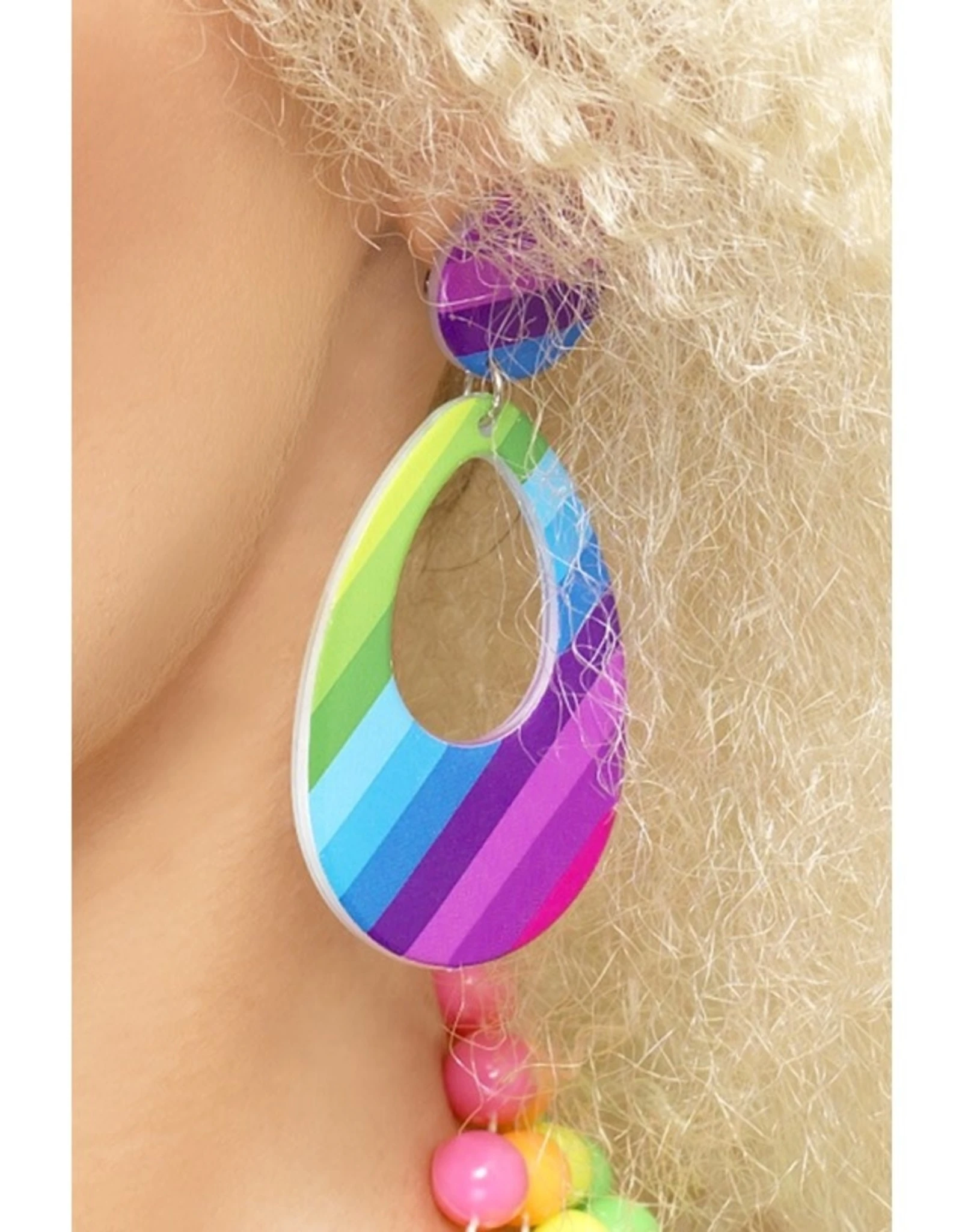 Druppel Oorbellen, Meerkleurig 1 Druppel Oorbellen, Meerkleurig