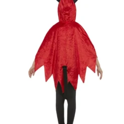 Duivelscape Met Capuchon, Rood 5 Duivelscape Met Capuchon, Rood -Schmink Specialist duivelscape met capuchon rood 2