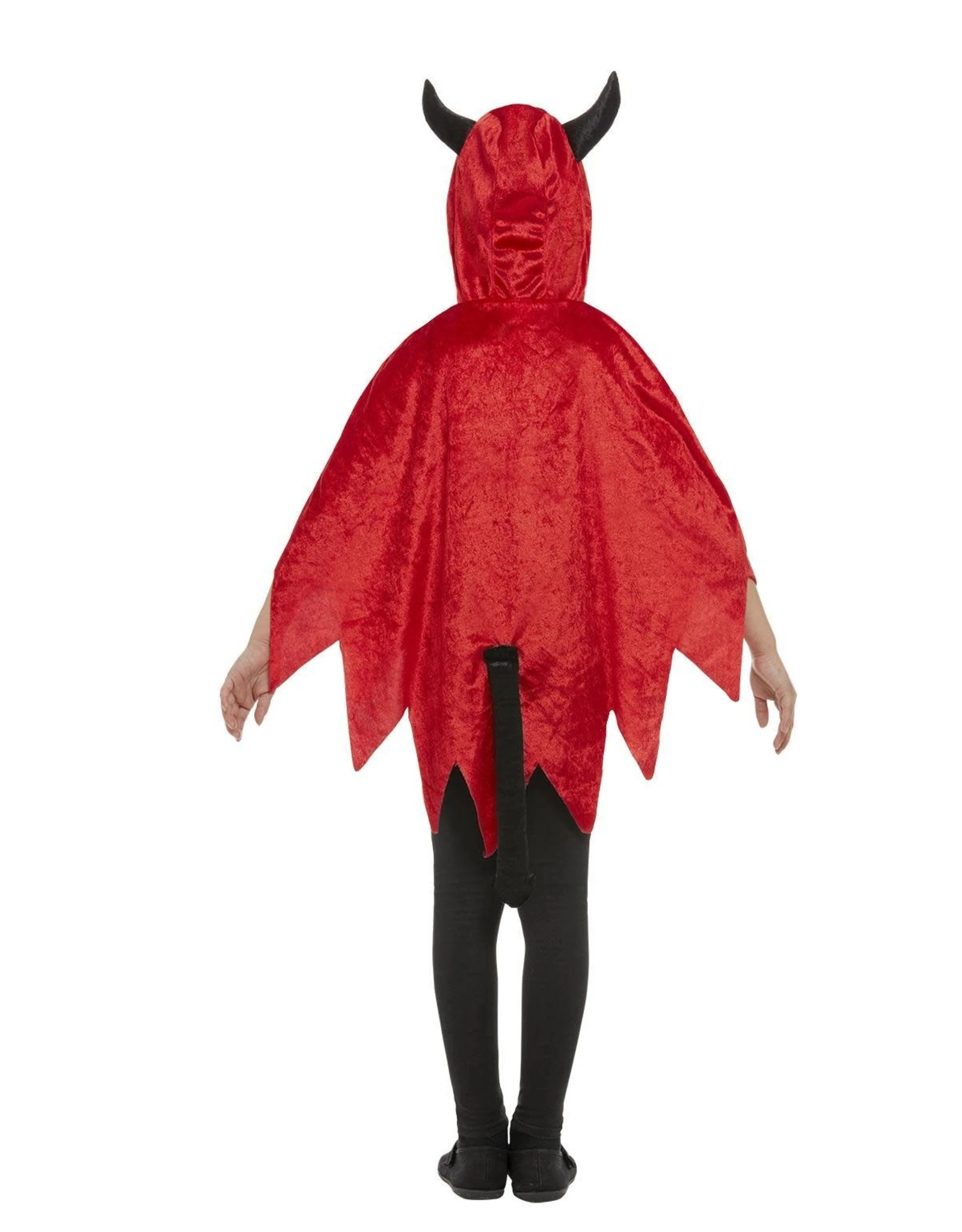 Duivelscape Met Capuchon, Rood 3 Duivelscape Met Capuchon, Rood - Afbeelding 3