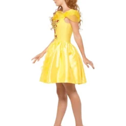 Enchanting Beauty Kostuum, Geel -Schmink Specialist enchanting beauty kostuum geel 4