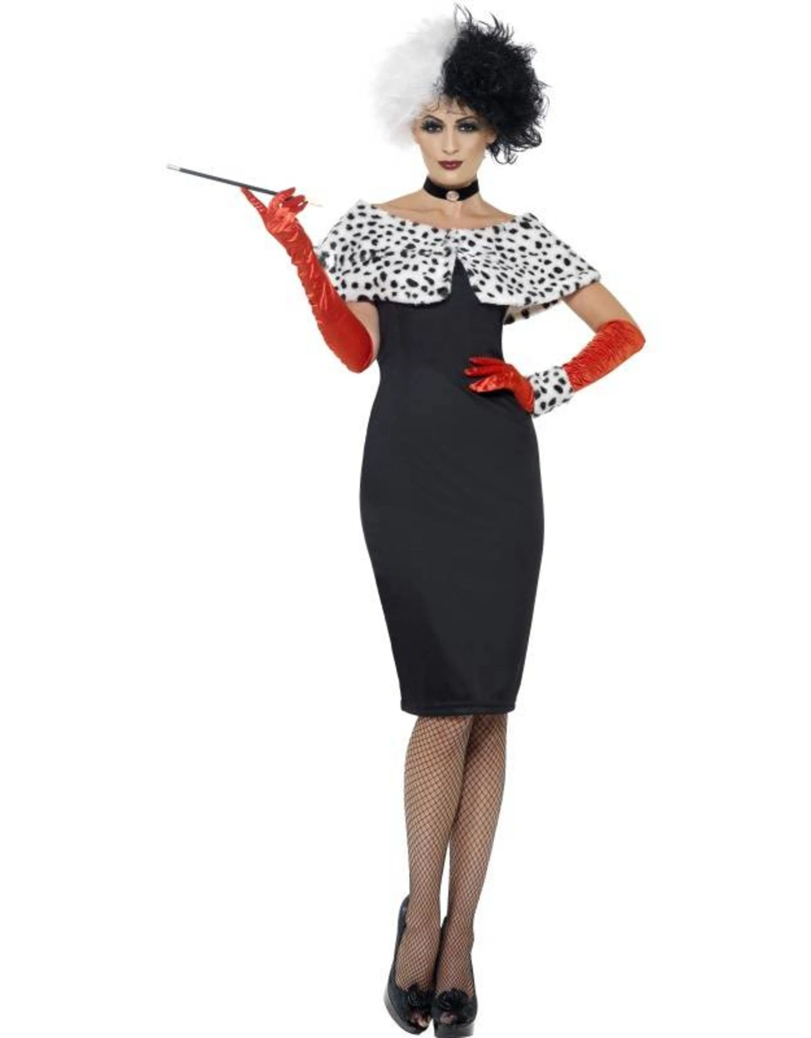 Evil Madame Kostuum, Met Handschoenen 1 Evil Madame Kostuum, Met Handschoenen