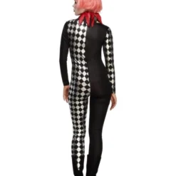 Fever Harlekijn Jester Kostuum Voor Vrouwen -Schmink Specialist fever harlekijn jester kostuum voor vrouwen 2