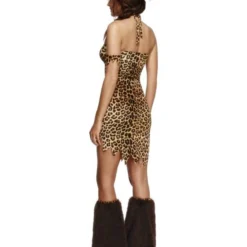 Fever Holbewoonster Kostuum, Bruin -Schmink Specialist fever holbewoonster kostuum bruin 2