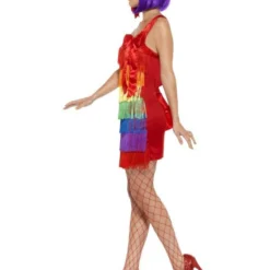 Flapper Charleston Kostuum Regenboog -Schmink Specialist flapper charleston kostuum regenboog 2