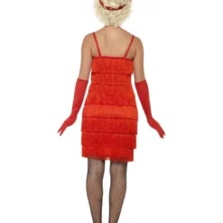 Flapper Kostuum Rood -Schmink Specialist flapper kostuum rood 2