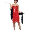 Flapper Shimmy Charleston Kostuum, Rood