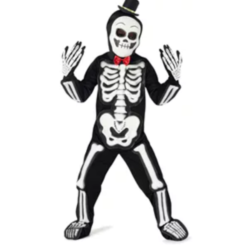 Glow In The Dark Skelet Kind, Zwart-Wit