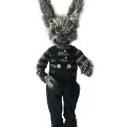 Halloweendecoratie Staand Konijn Met Licht En Geluid (60 Cm)