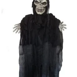 Halloweendecoratie Staand Skelet Met Licht En Geluid (180cm)