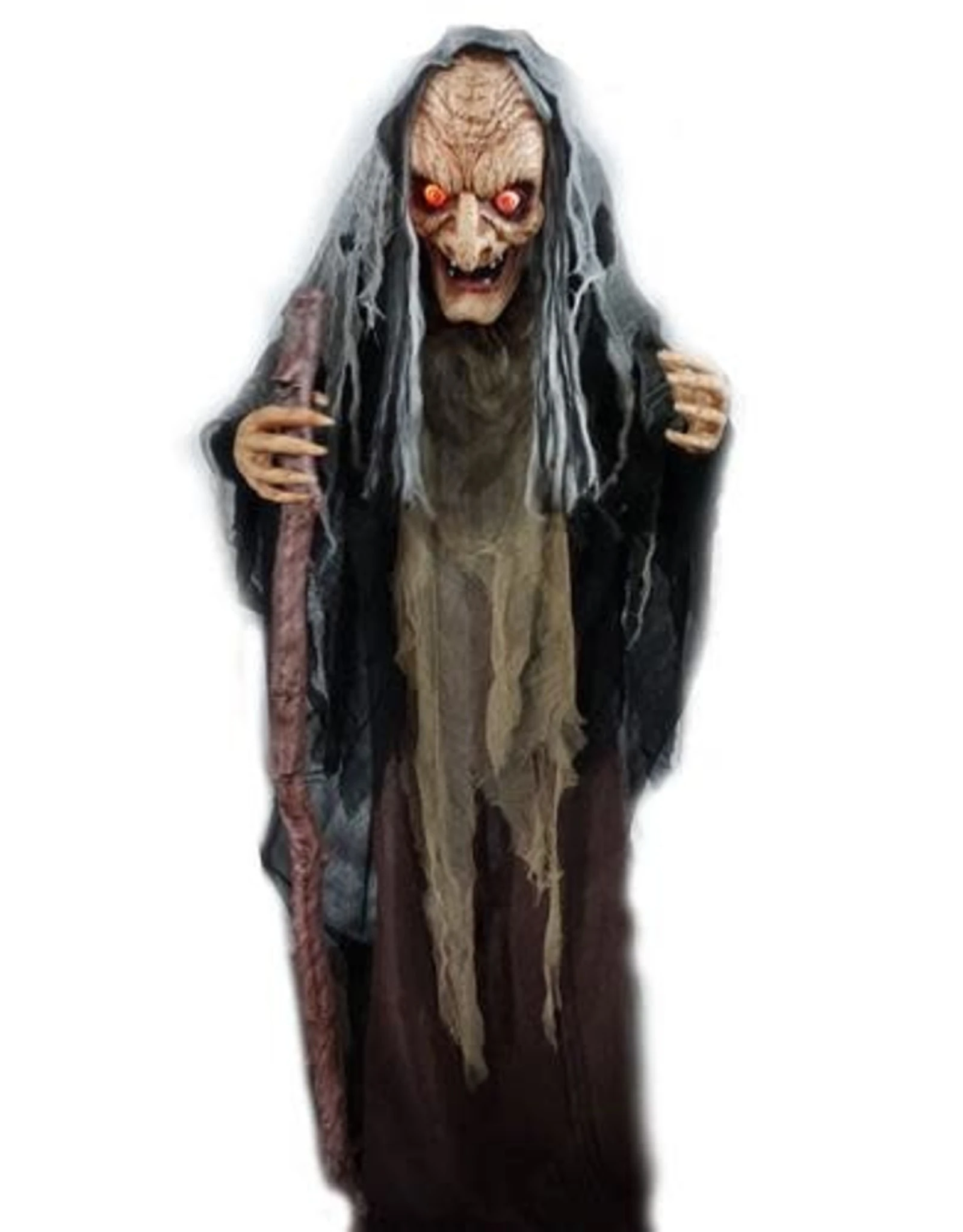 Halloweendecoratie Staande Heks Met Licht En Geluid (153 Cm) 1 Halloweendecoratie Staande Heks Met Licht En Geluid (153 Cm)