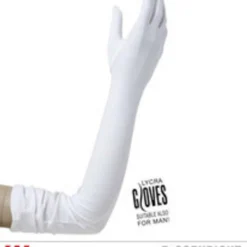 Handschoenen Lycra, Wit