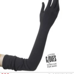 Handschoenen Lycra, Zwart