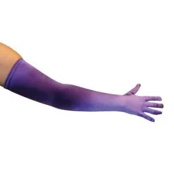 Handschoenen Paars Satijn Luxe (60cm)