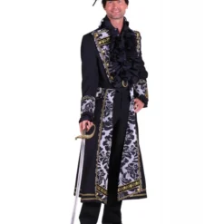 Herenjas Lang ''Flower'', Zwart