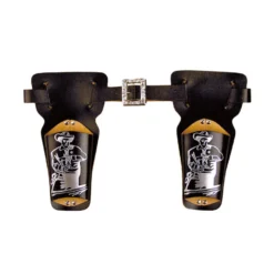 Holster Wild West Dubbel Zwart 90cm, Kind
