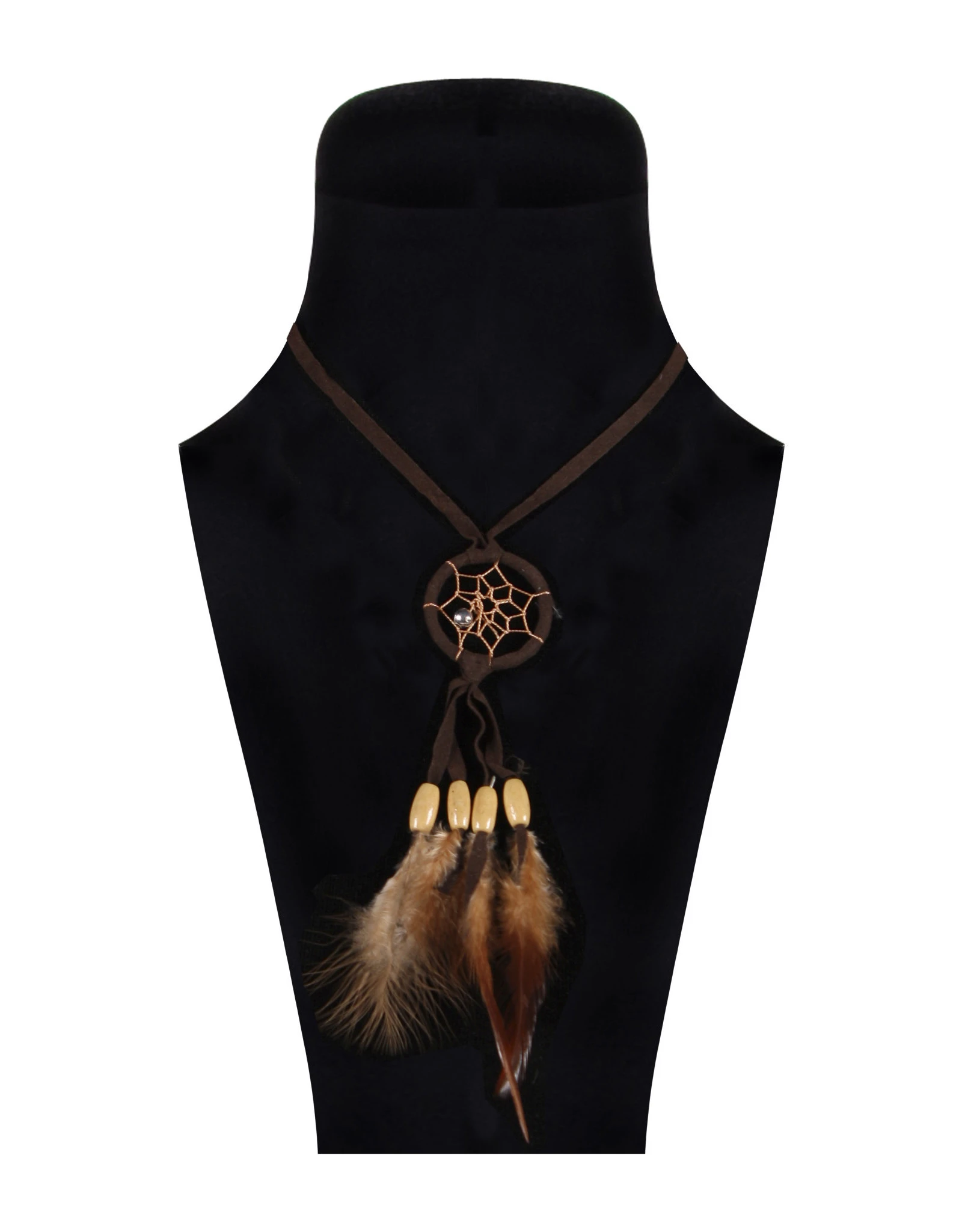 Indianen Hoofdband/Ketting Dreamcatcher 1 Indianen Hoofdband/Ketting Dreamcatcher
