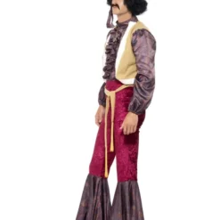 Jaren 70 Psychedelic Rocker Kostuum, Paars -Schmink Specialist jaren 70 psychedelic rocker kostuum paars 2