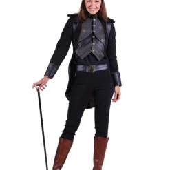 Jas Steampunk "Eulalia", Zwart