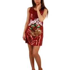 Jurk Sequin Kerst -Schmink Specialist jurk sequin kerst 2