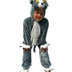 Kostuum Pluche Kat Grijs