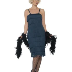 Lange Flapper Charleston Jurk Groen