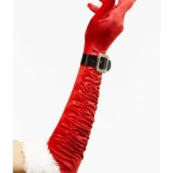Lange Kerst Handschoenen Met Belletjes