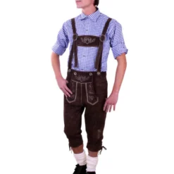 Lederhose Donkerbruin Knee-over -Schmink Specialist lederhose donkerbruin knee over 3