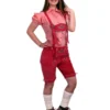 Lederhose Pink Kort Model Dames