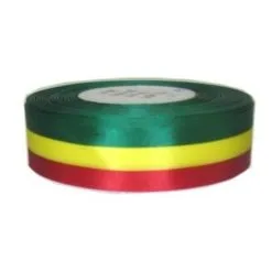 Medaille Lint Rood/geel/groen 25 Meter Op Rol 25mm